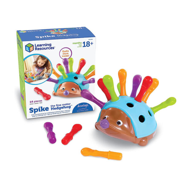 Learning Resources Spike The Fine Motor Hedgehog - 14 Pieces