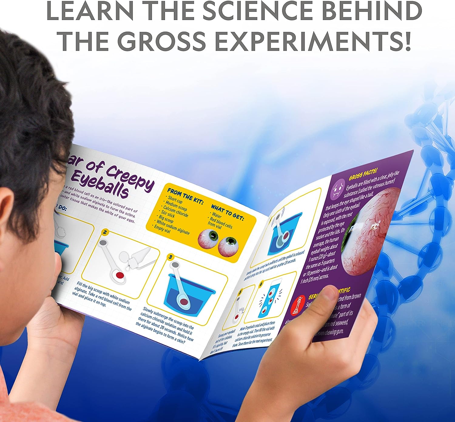 NATIONAL GEOGRAPHIC Gross Science Kit - 45 Gross Science Experiments - Image 3