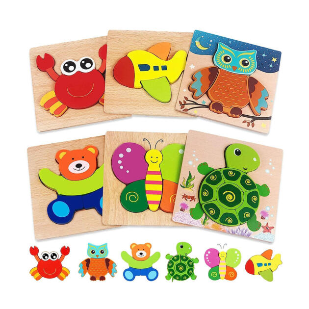 Wooden Puzzles for Toddlers 1-3 Toys Gifts
